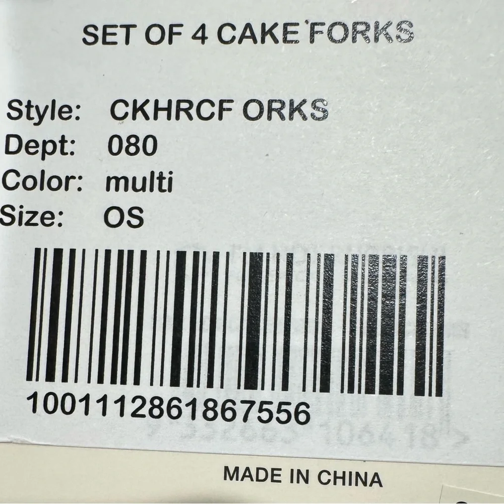 Cath Kidston Gold Cake Forks w/ Floral Handles- set of 4! Fun& functional forks